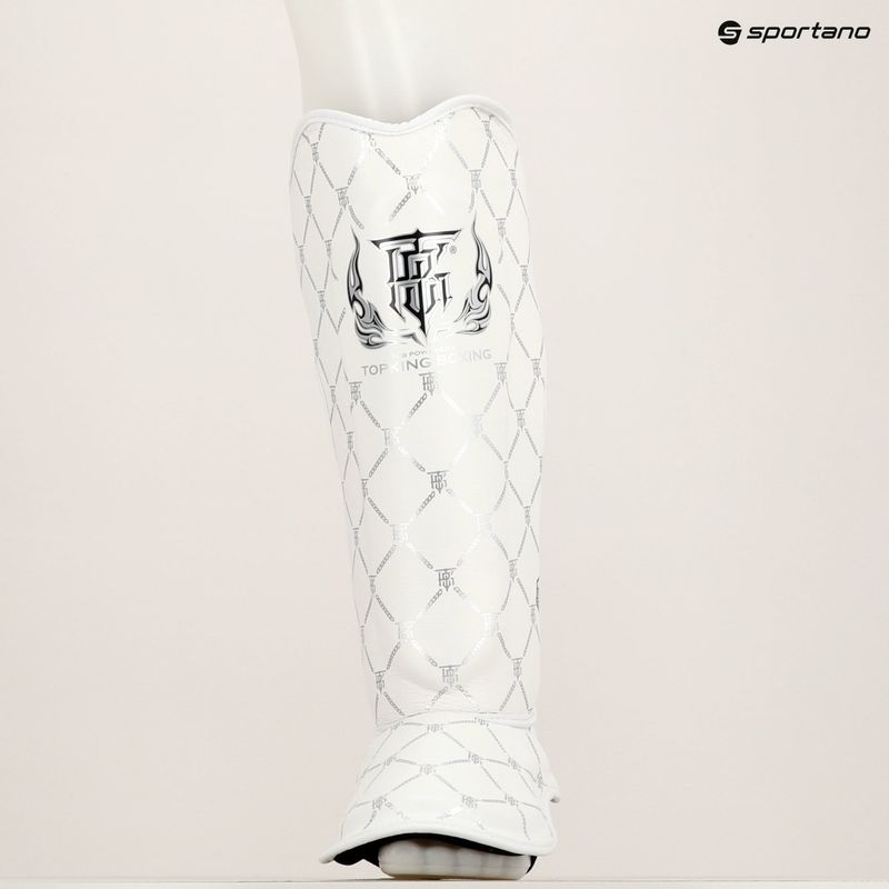 Chrániče holenních kostí a chodidel Top King Chain white/silver 6