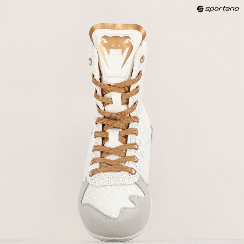 Boxerské boty Venum Elite white/gold 20
