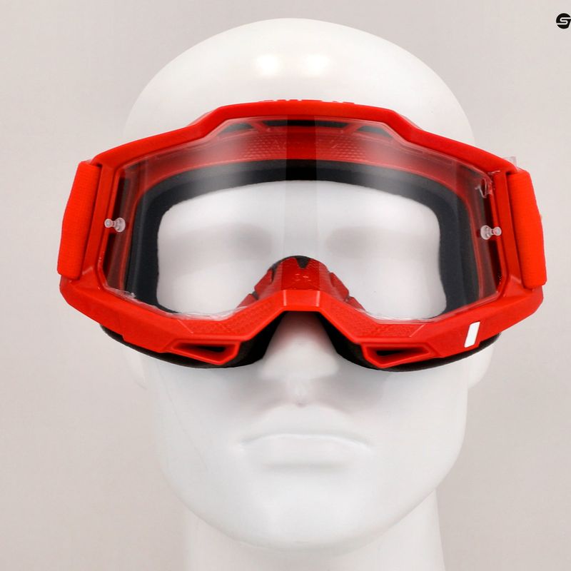 Cyklistické brýle  100% Accuri 2 red/clear 7
