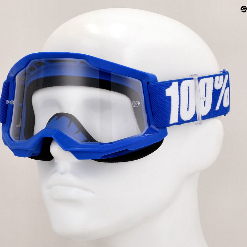 Dětské cyklistické brýle 100% Strata 2 Junior blue/clear 7