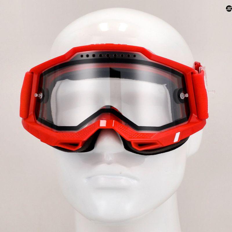 Cyklistické brýle  100% Accuri 2 Enduro MTB neon/red/clear 7
