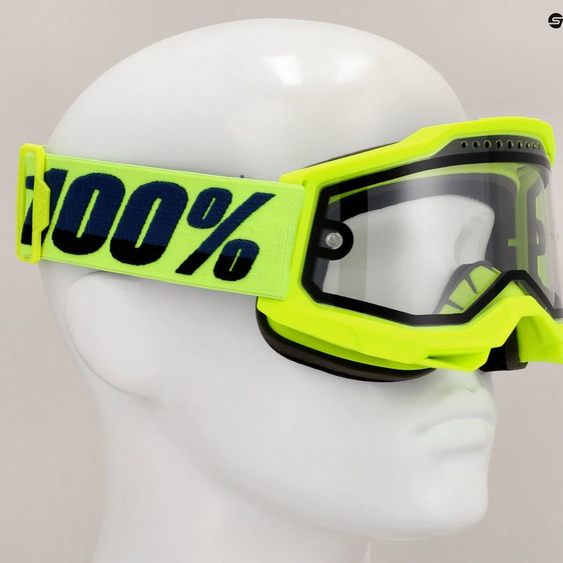 Cyklistické brýle  100% Accuri 2 Enduro MTB fluo/yellow/clear 7