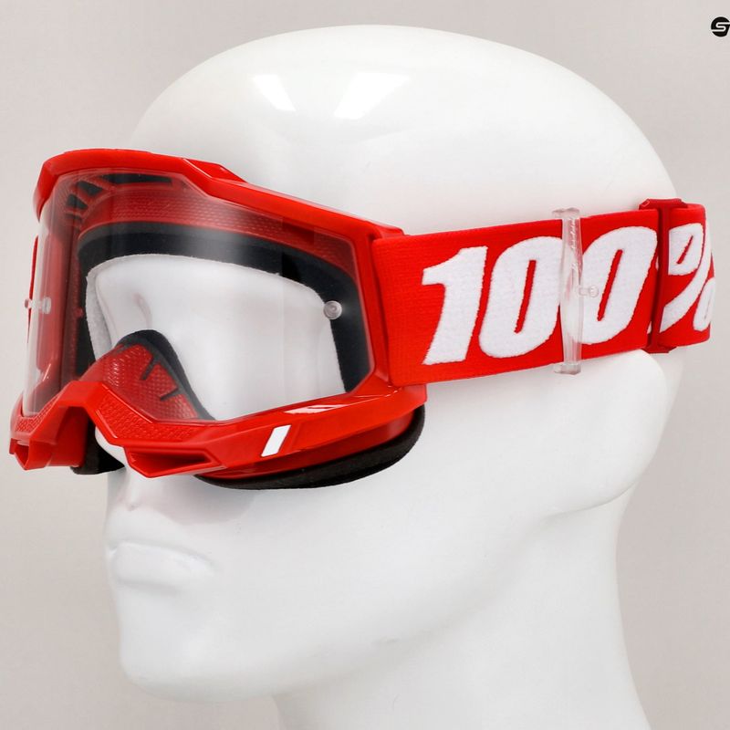 Cyklistické brýle  100% Accuri 2 neon/red/clear 7