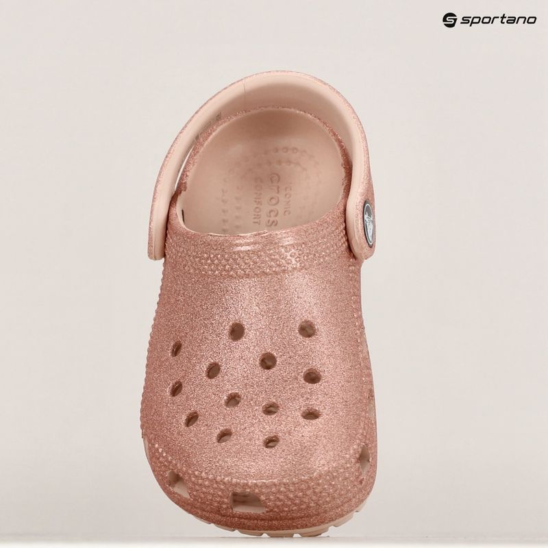 Crocs Classic Glitter Clog Toddler křemenné třpytivé žabky 16