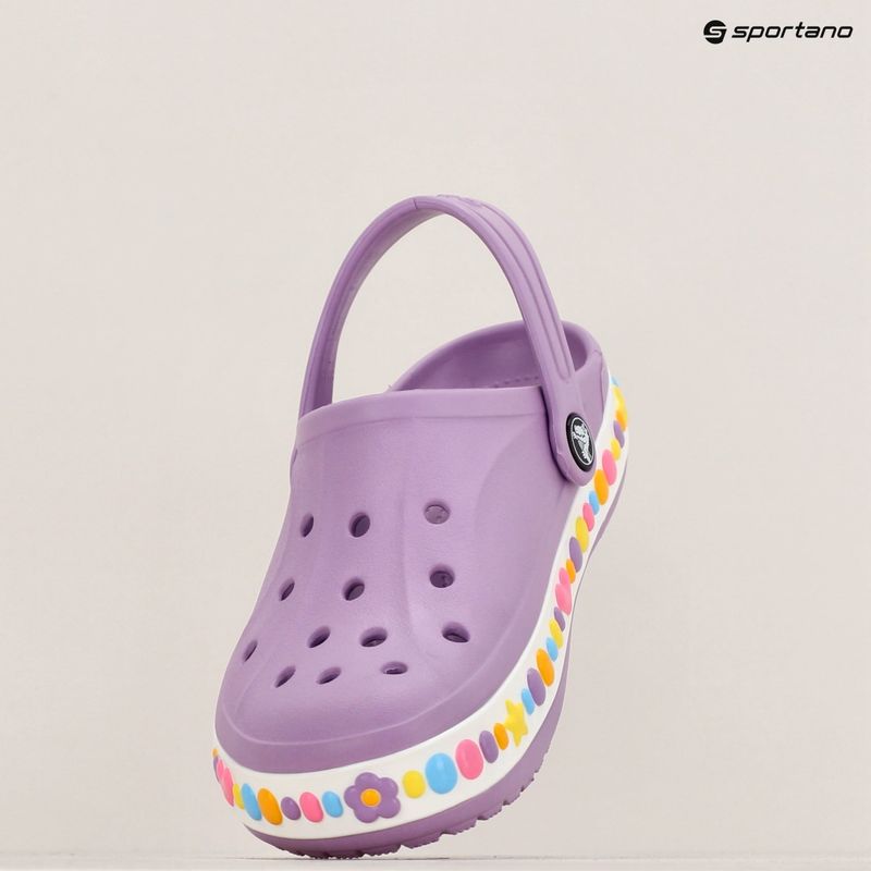 Dětské dřeváky Crocs Bayaband Charm Band Orchid 16