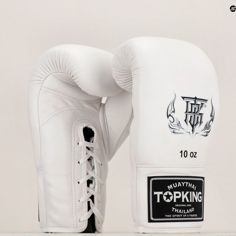 Boxerské rukavice Top King Muay Thai Pro white 7