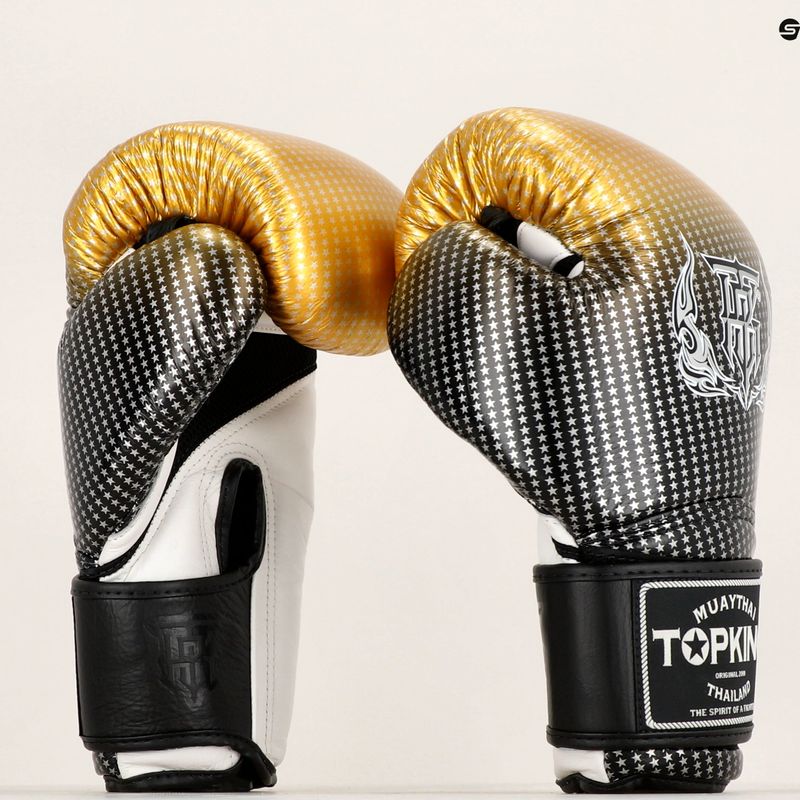 Boxerské rukavice Top King Muay Thai Super Star Air gold 6