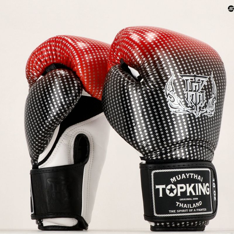 Boxerské rukavice Top King Muay Thai Super Star Air red 6