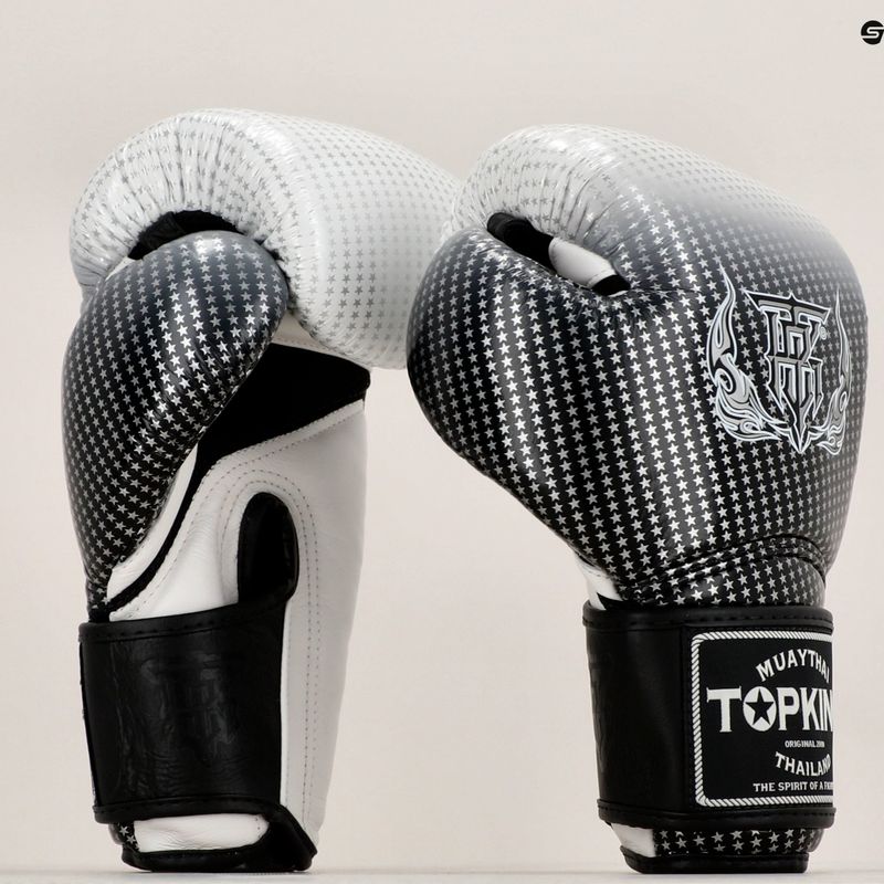 Boxerské rukavice Top King Muay Thai Super Star Air silver 7