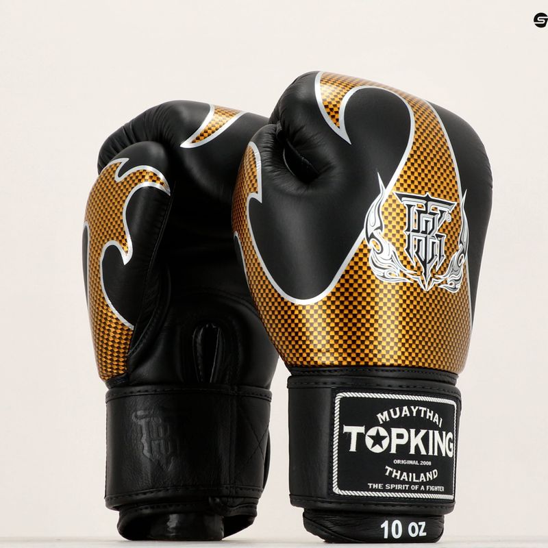 Boxerské rukavice Top King Muay Thai Empower black/gold 7