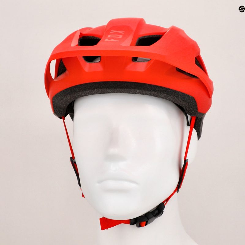 Cyklistická helma  Fox Racing Mainframe Trvrs fluorescent red 8