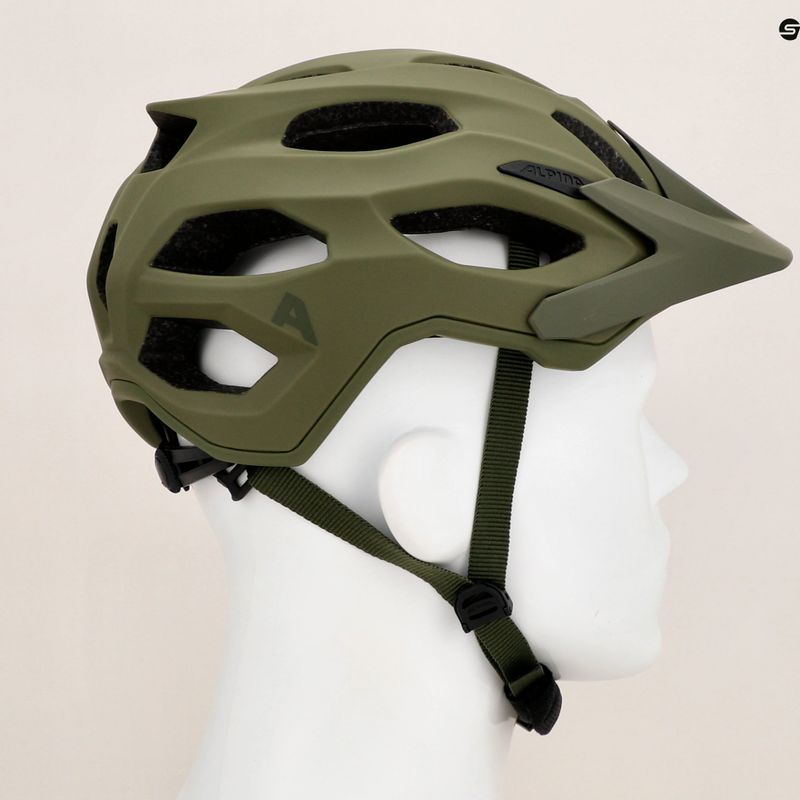 Cyklistická helma Alpina Carapax 2.0 olive matt 8