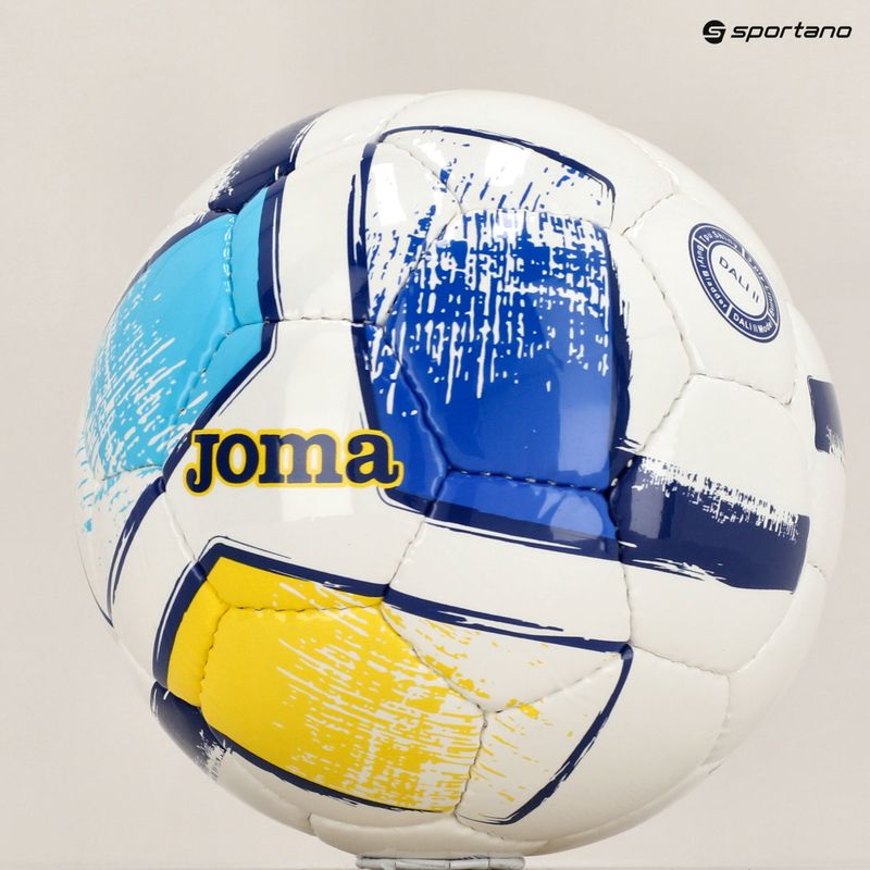 Fotbalový míč Joma Dali II white/fluor orange/yellow velikost 3 5