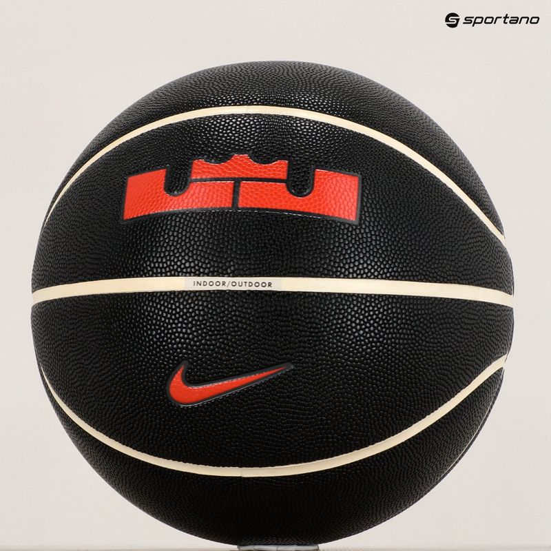 Basketbalový míč  Nike All Court 8P 2.0 L James black/phantom/anthracite/university red velikost  7 6