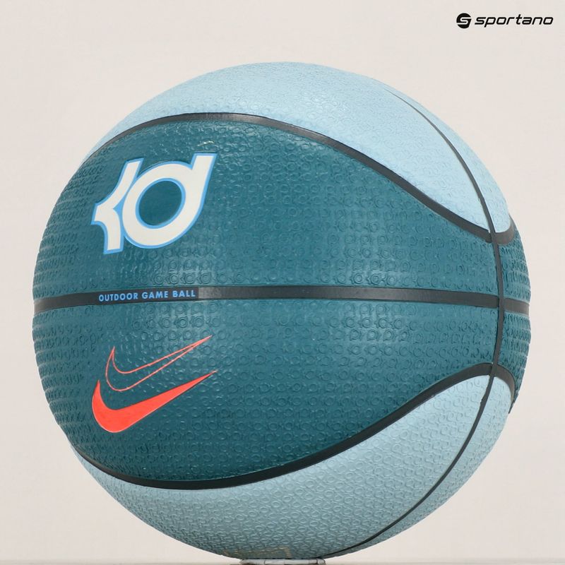Basketbalový míč Nike Playground 8P 2.0 K Durant Deflated blue velikost 7 5
