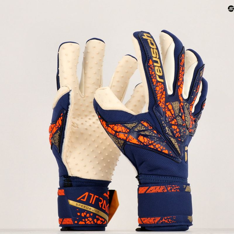Brankářské rukavice  Reusch Attrakt SpeedBump premium blue/gold 5