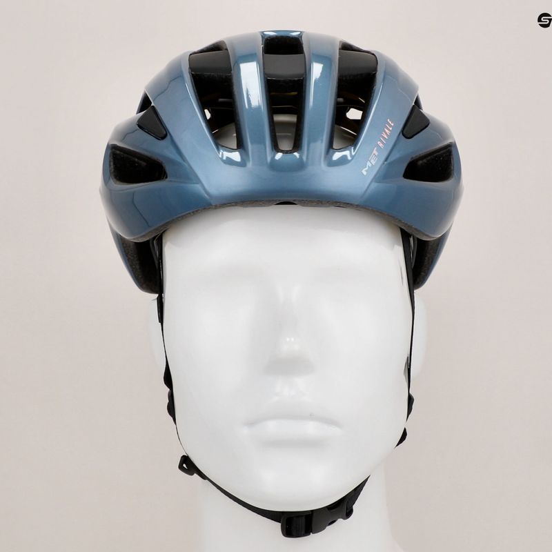 Cyklistická helma MET Rivale II Mips navy/silver matt 9