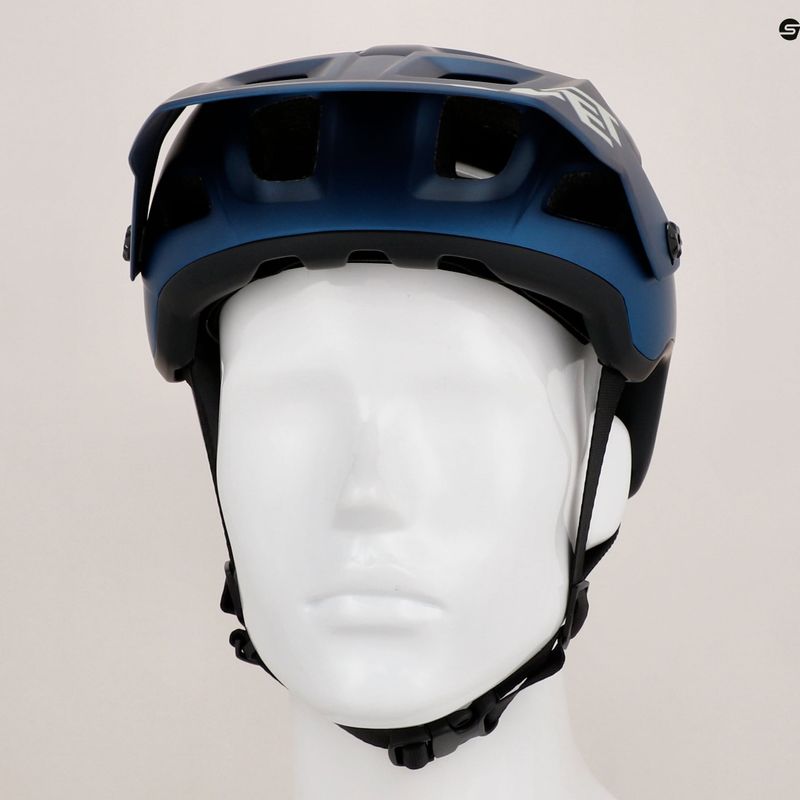 Cyklistická helma MET Terranova teal blue/black metalic matt 9