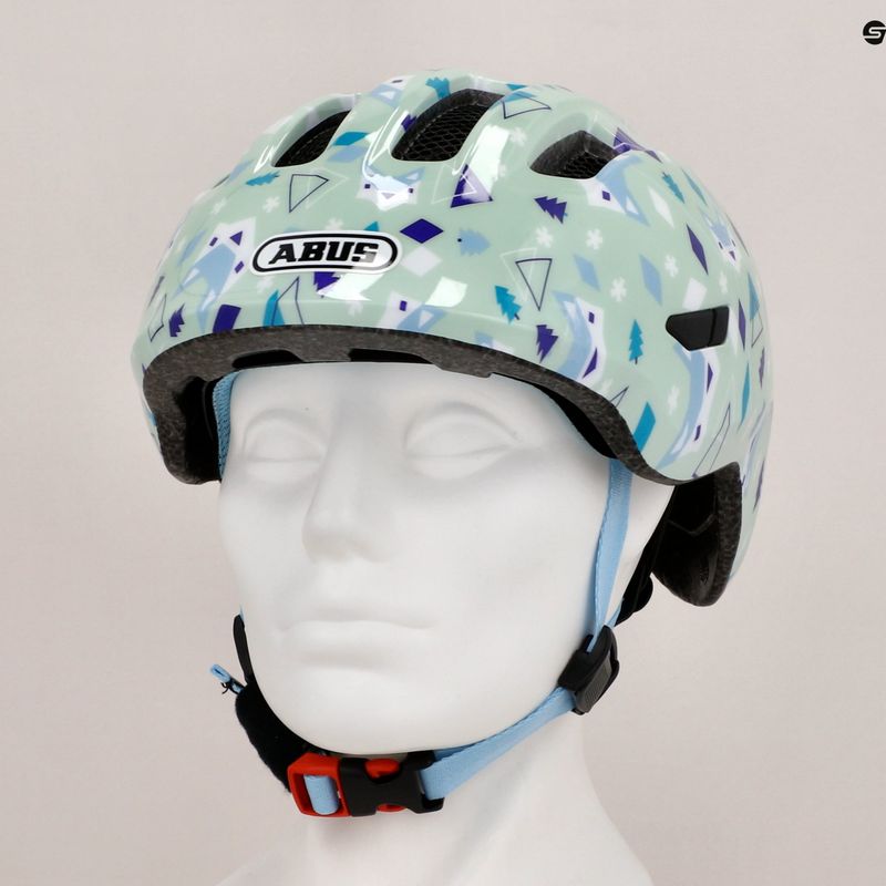 Dětská cyklistická helma  ABUS Smiley 3.0 green nordic 8