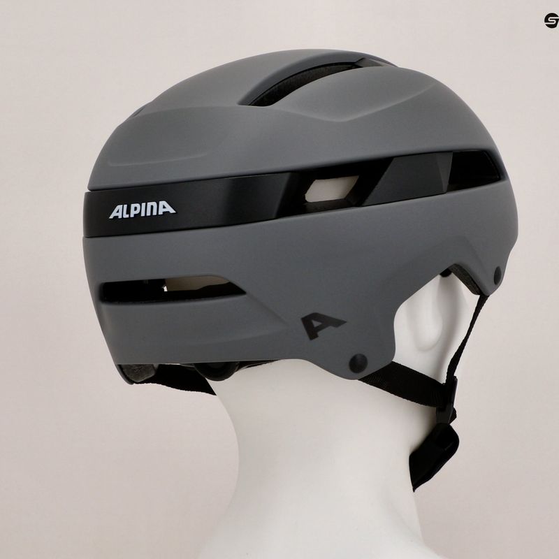 Cyklistická helma Alpina Soho coffee/grey matt 8