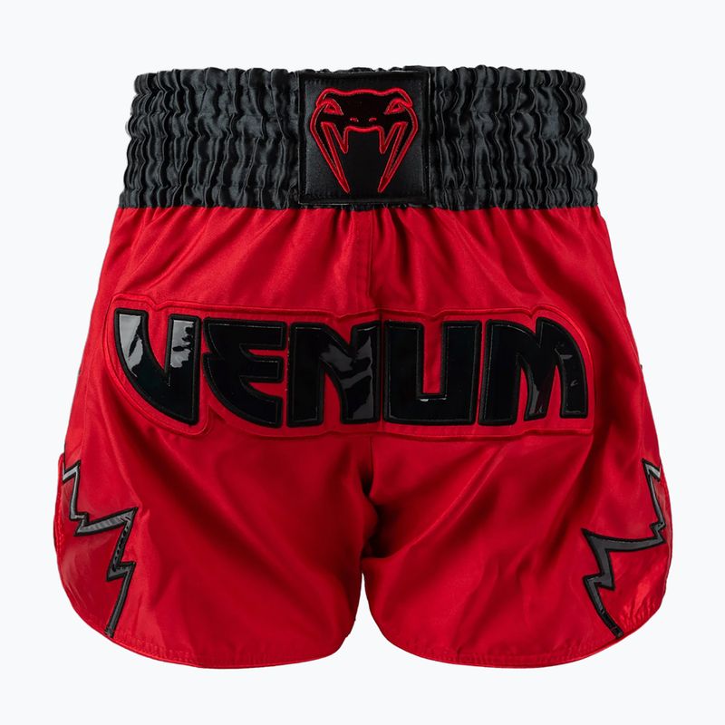 Pánské tréninkové šortky Venum Inferno Muay Thai červené/charcoal šedé/černé