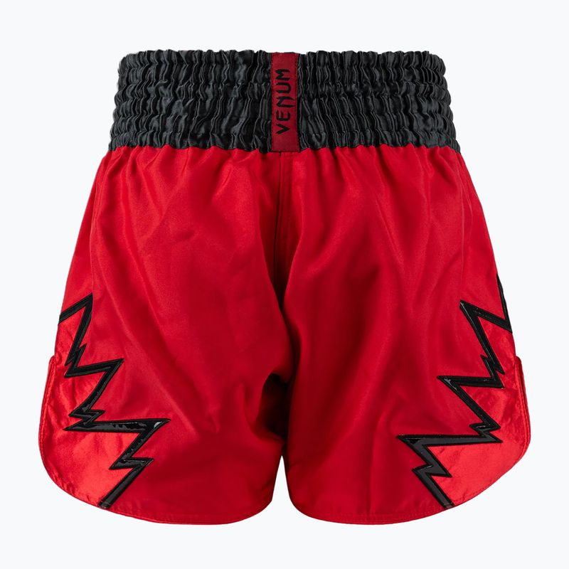 Pánské tréninkové šortky Venum Inferno Muay Thai červené/charcoal šedé/černé 2