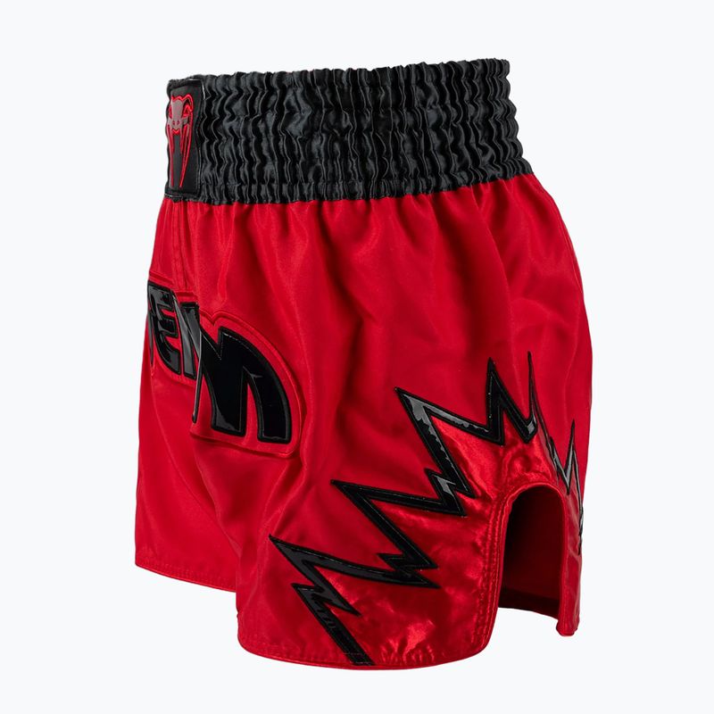 Pánské tréninkové šortky Venum Inferno Muay Thai červené/charcoal šedé/černé 3