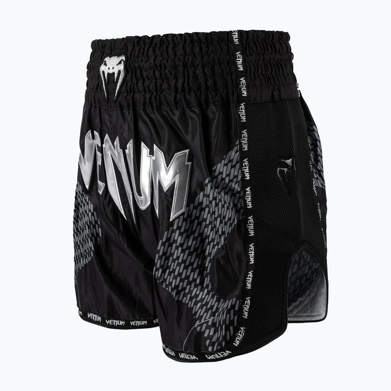 Pánské tréninkové šortky Venum Nexus Muay Thai black/silver 3