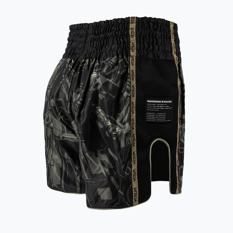 Pánské tréninkové šortky Venum Nexus Invader Muay Thai black/sand 4