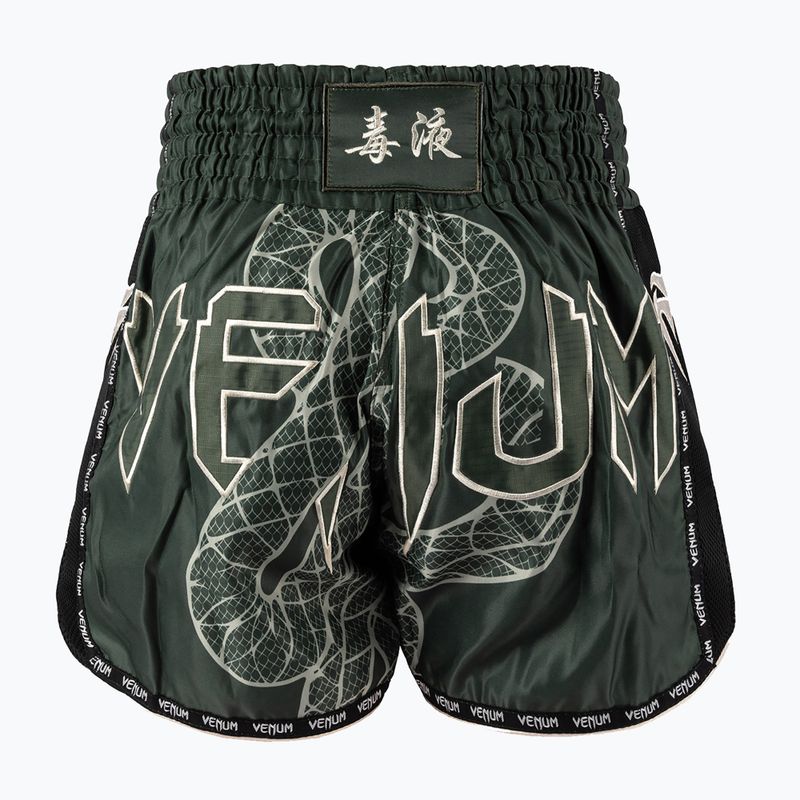 Pánské tréninkové šortky Venum Serpenti Muay Thai khaki/bronze/ivory 2