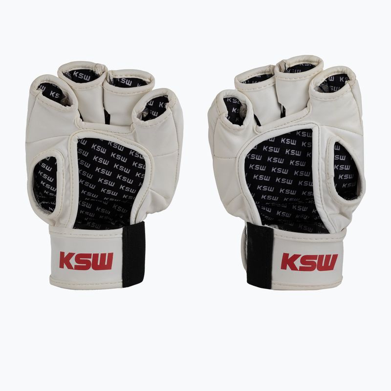KSW grapplingové rukavice červené 2