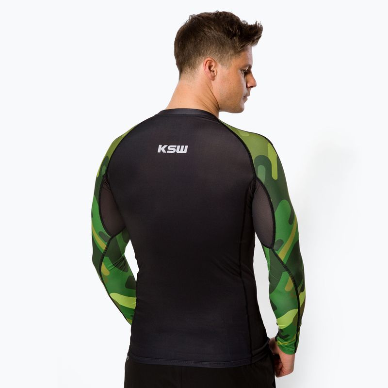 KSW pánský Rashguard Camo LS černý 3