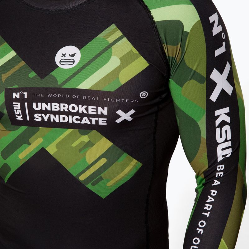 KSW pánský Rashguard Camo LS černý 4