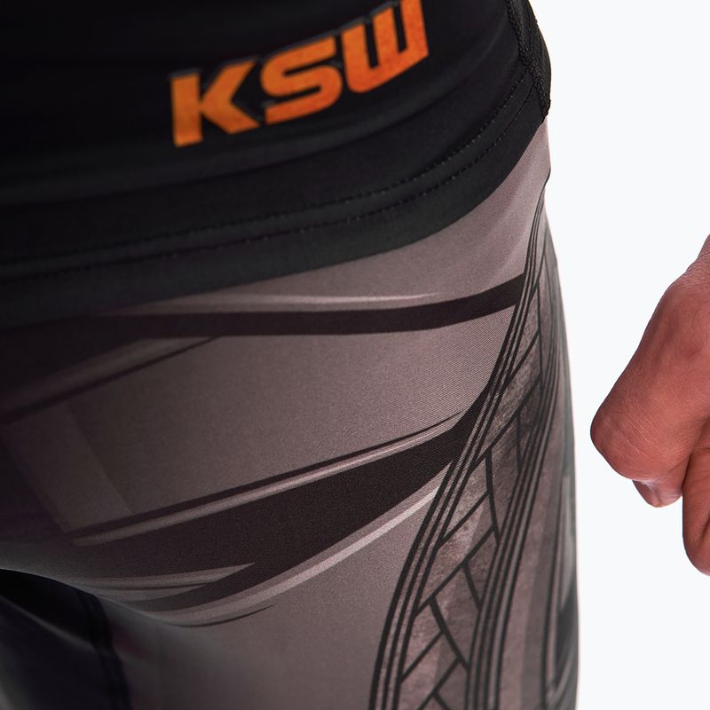 MMA legíny KSW Mad Viking pánské černé 4