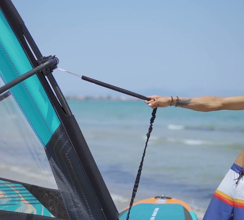 Prkno SUP Aqua Marina Blade - Windsurf iSUP 3,2m/12cm s vodítkem pro surfování (bez plachet) modré BT-22BL 11