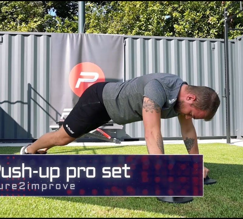 Podpěry na kliky Pure2Improve Push-up Pro Set červeno-černé P2I202160 6