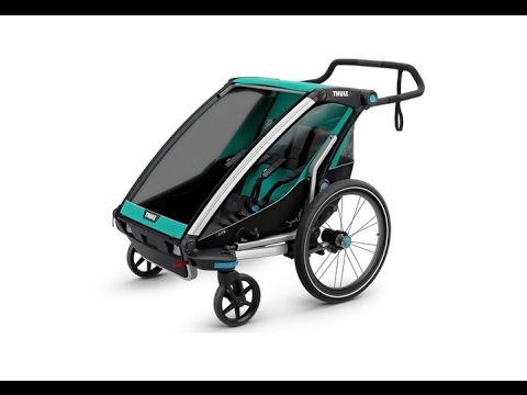 Dvoumístný přívěs na kolo Thule Chariot Lite zelený 10203022 11