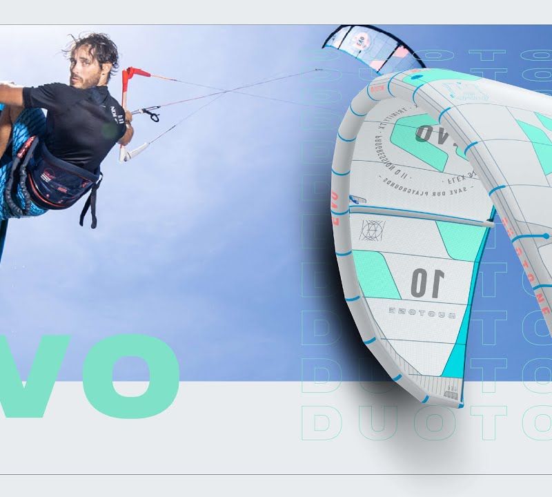 Kitesurfingový drak DUOTONE Evo šedomodrý 44220-3003 4