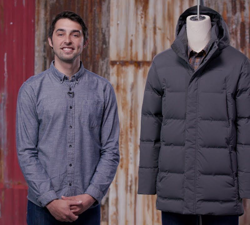 Pánský péřový kabát Patagonia Jackson Glacier Parka smolder blue 11