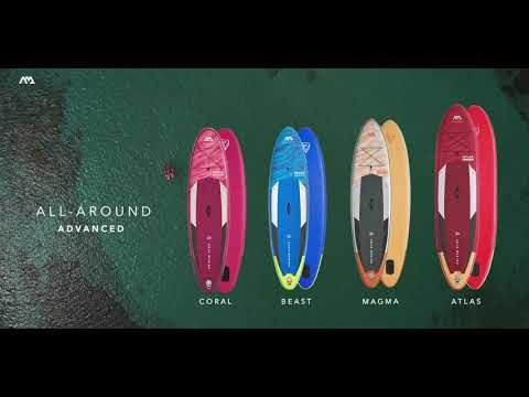 Prkno SUP Aqua Marina Magma - Advanced All-Around iSUP, 3,4 m/15 cm, s pádlem a bezpečnostním vodítkem oranžové BT-21MAP 12
