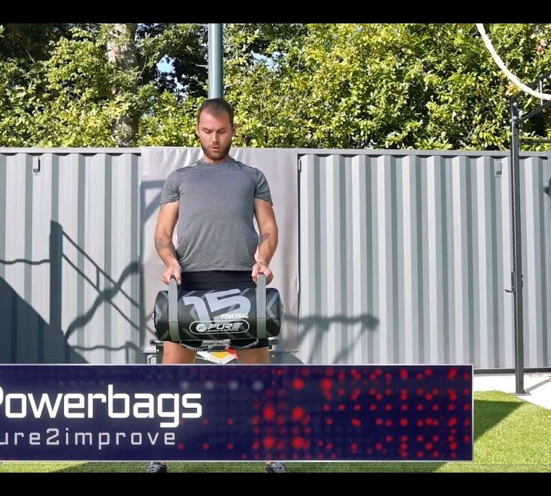 Tréninkový vak 15 kg Pure2Improve Power Bag šedo-černý P2I201730 7