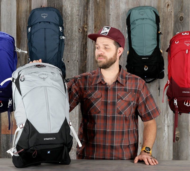 Osprey Stratos 44 l turistický batoh červený 10004264 10