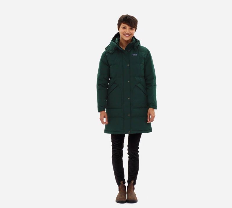 Dámský péřový kabát Patagonia Downdrift Parka nouveau green 11