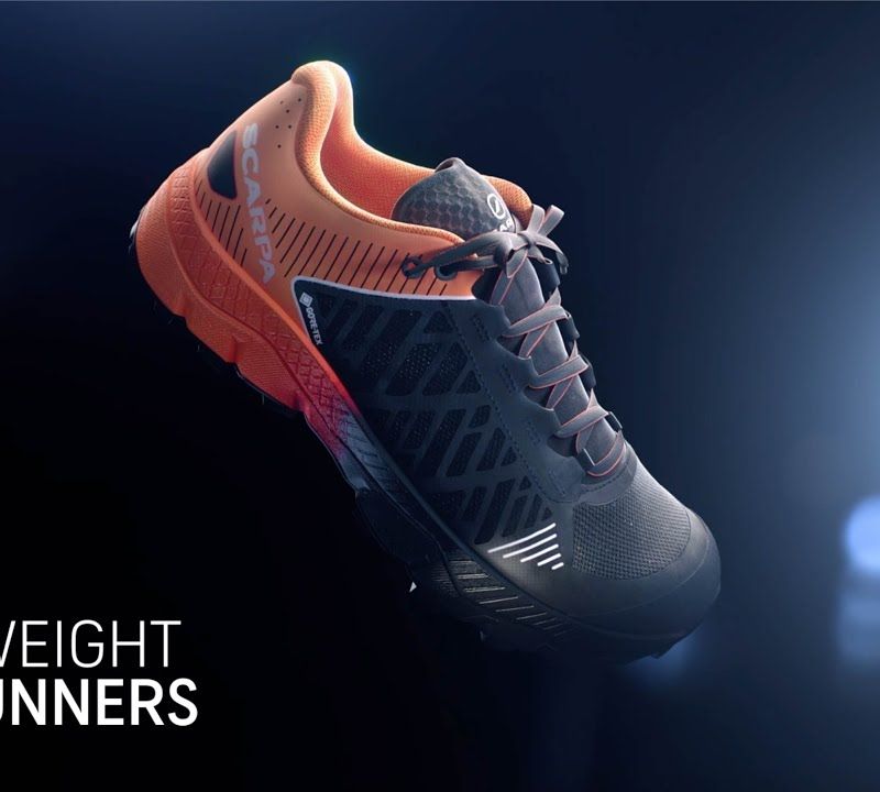 Pánské běžecké boty SCARPA Spin Ultra black/orange GTX 33072-200/1 13