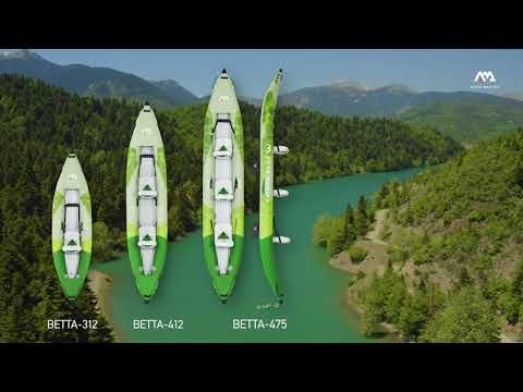 AquaMarina Rekreační kajak Nafukovací kajak pro 2 osoby 13'6″ Betta-412 zelený 17