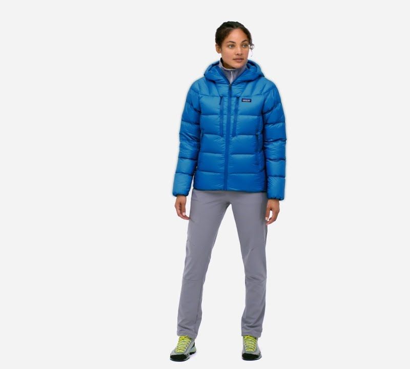 Dámská péřová bunda Patagonia Fitz Roy Down Hoody lagom blue 8