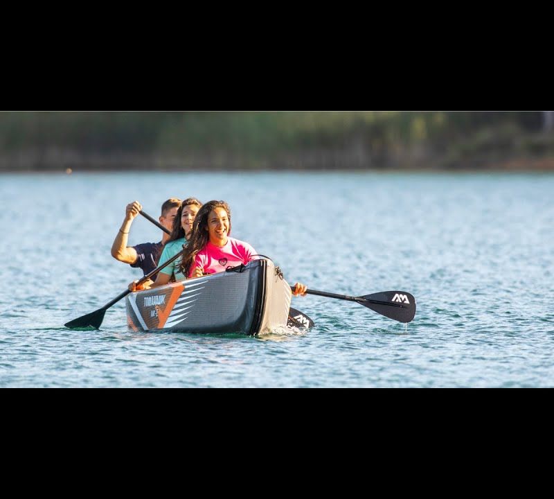 Vysokotlaký nafukovací kajak pro 3 osoby 15'8″ AquaMarina Tomahawk grey Air-C 8