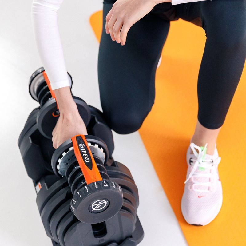 Nastavitelná činka XTREXO 24 kg černá ADT-24 15