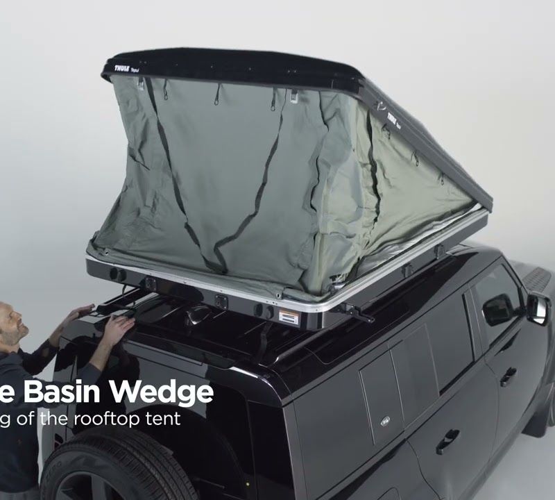Střešní stan 2-místný Thule Basin Wedge zelený 901018 10