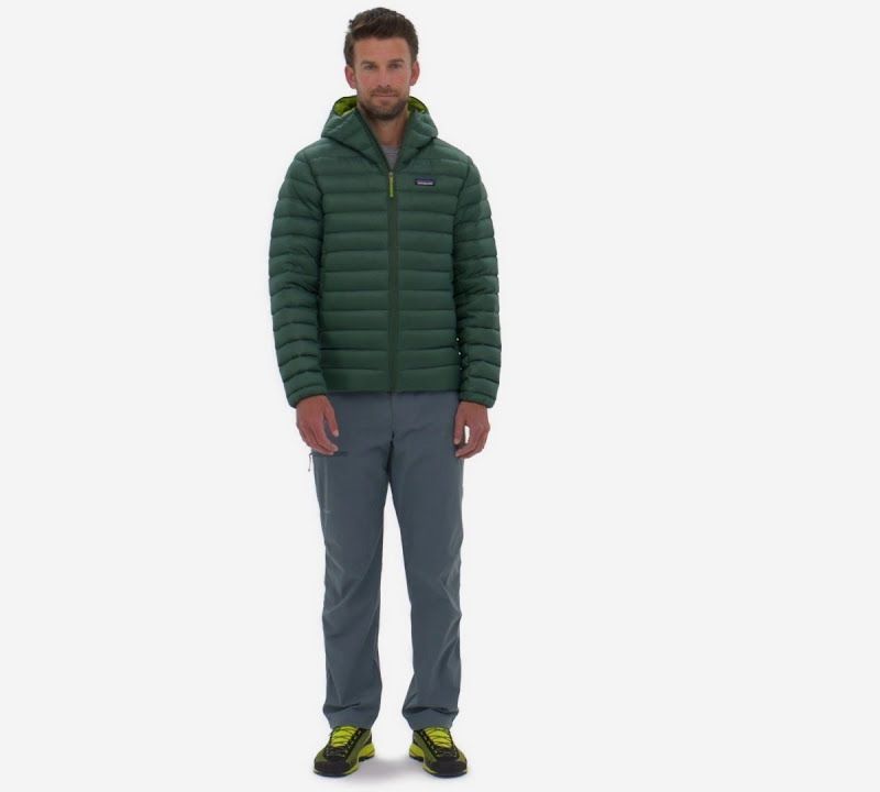 Pánská péřová bunda  Patagonia Down Sweater Hoody basin green 10